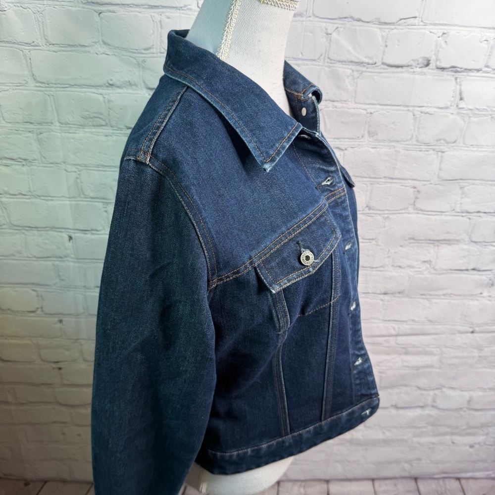GAP Denim Button Front Jacket Large - Picture 2 of 6